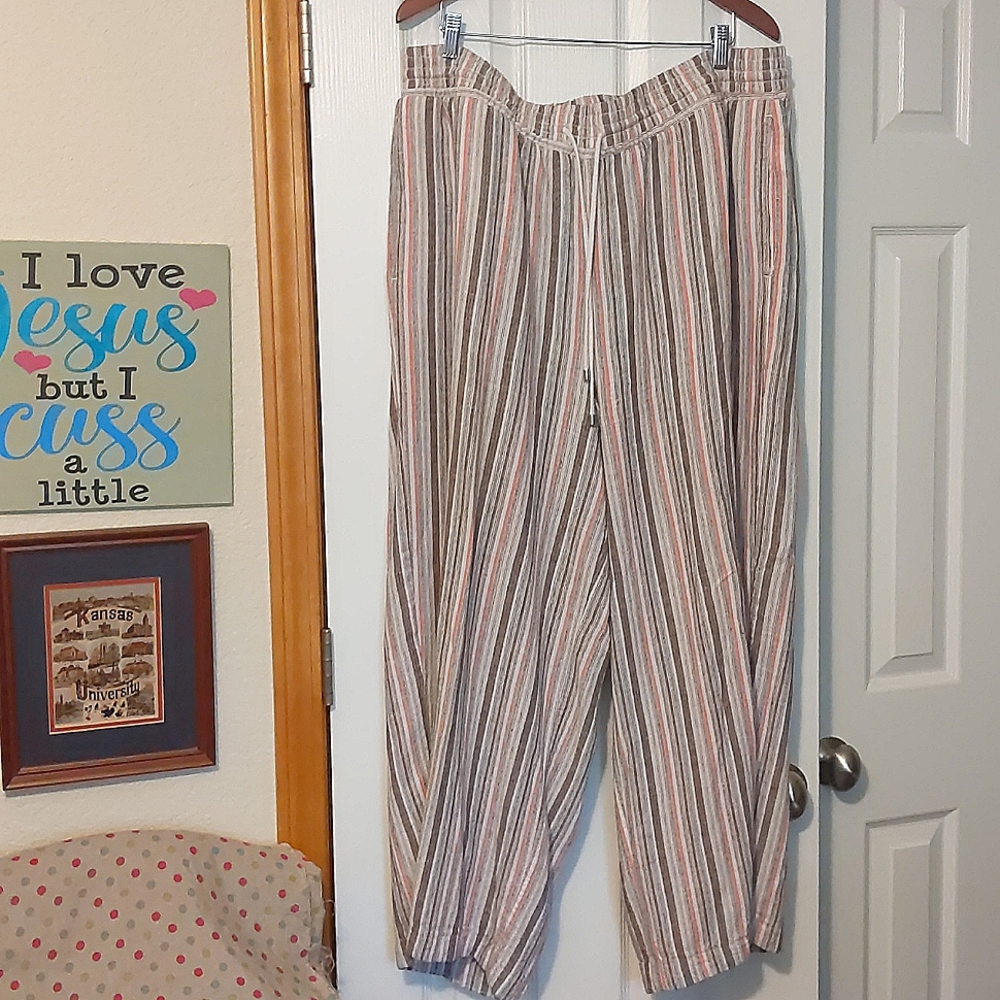 Time & Tru Linen/Rayon pants XXXL (22)